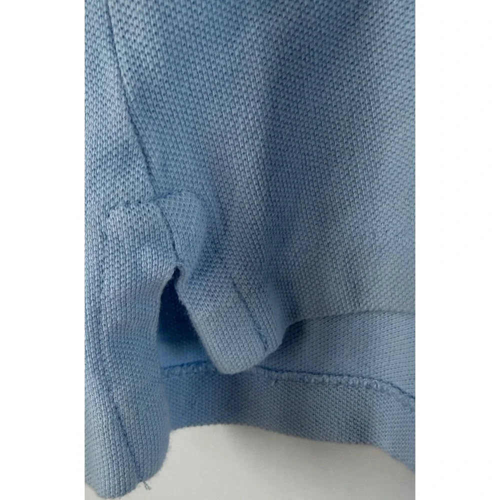 Polo Ralph Lauren Men XL Custom Slim Fit Light Blue Pique Polo Golf Shirt Cotton